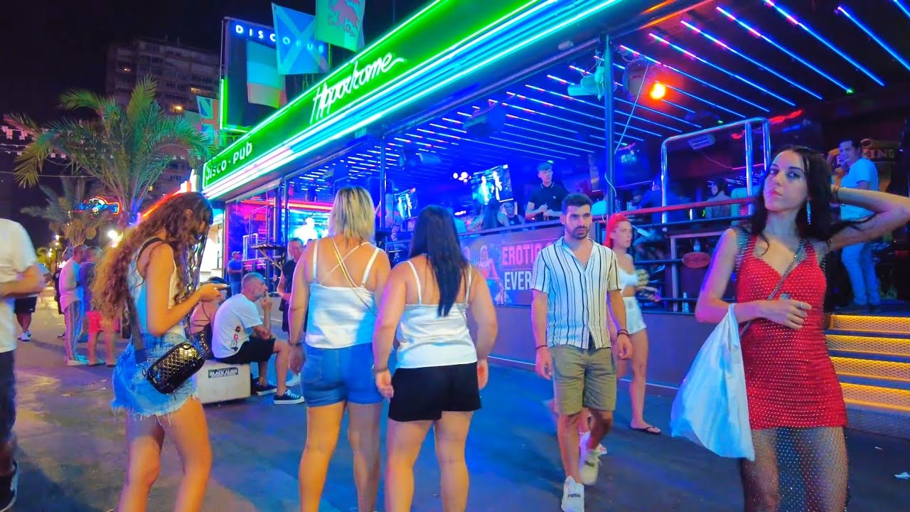 BENIDORM NIGHTLIFE September 2023 Costa Blanca Spain 4K