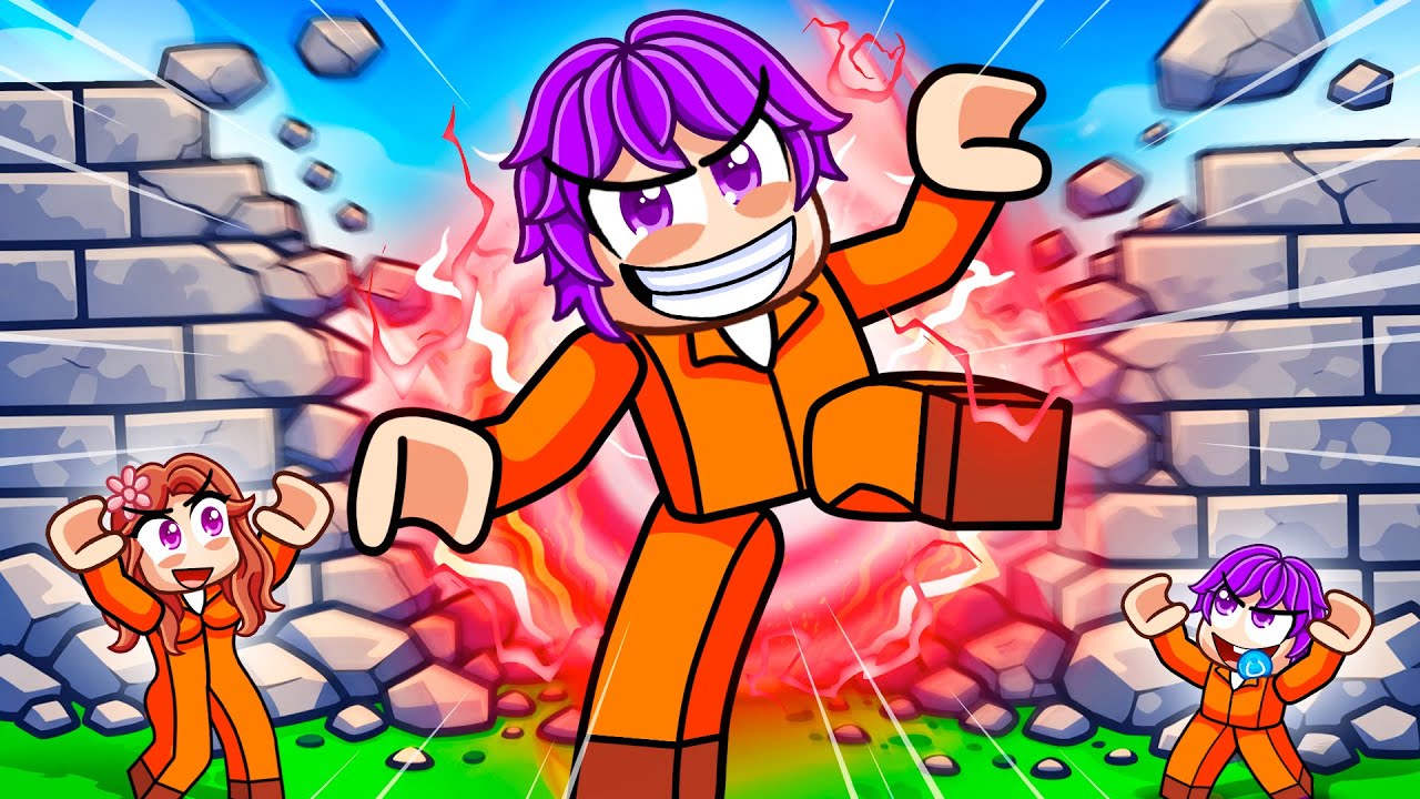 В Roblox нужно пинать стены, чтобы сбежать из тюрьмы!