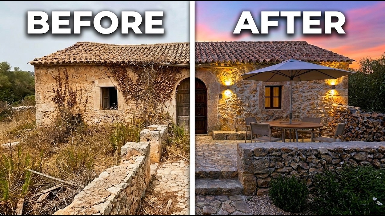 Full House Renovation: Old Stone House to Cozy Modern Home (Before & After)