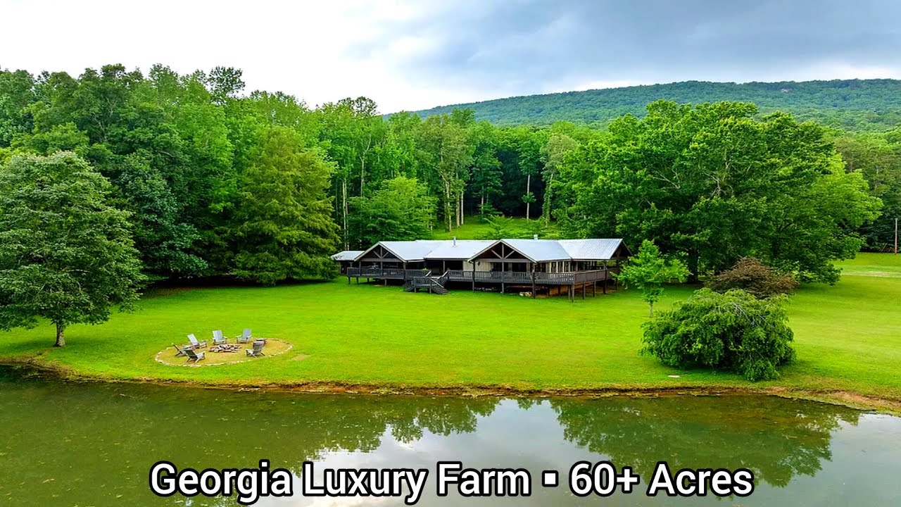Georgia Farms For Sale | 60+ Acres | Georgia Land For Sale | Log Cabin | 2 Barns | Ponds |Livestock