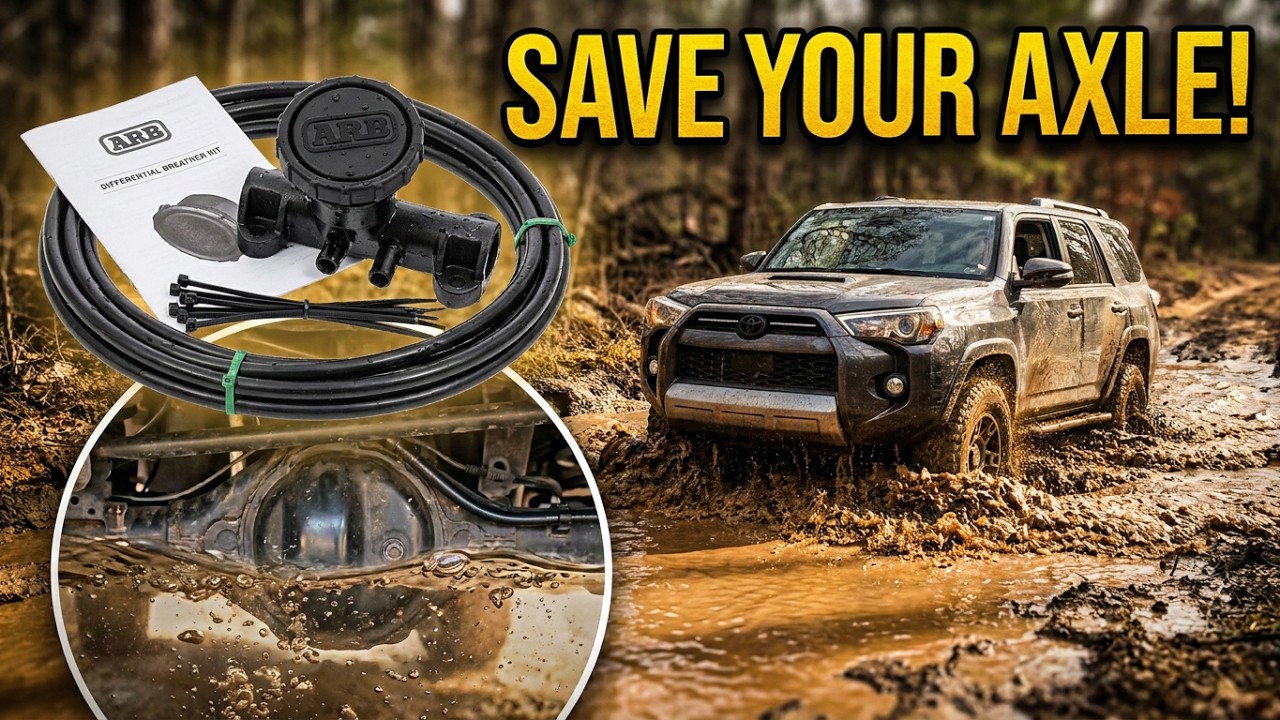 ARB Differential Breather Kit Unboxing and Installation in 5th Gen Toyota 4Runner Off Road