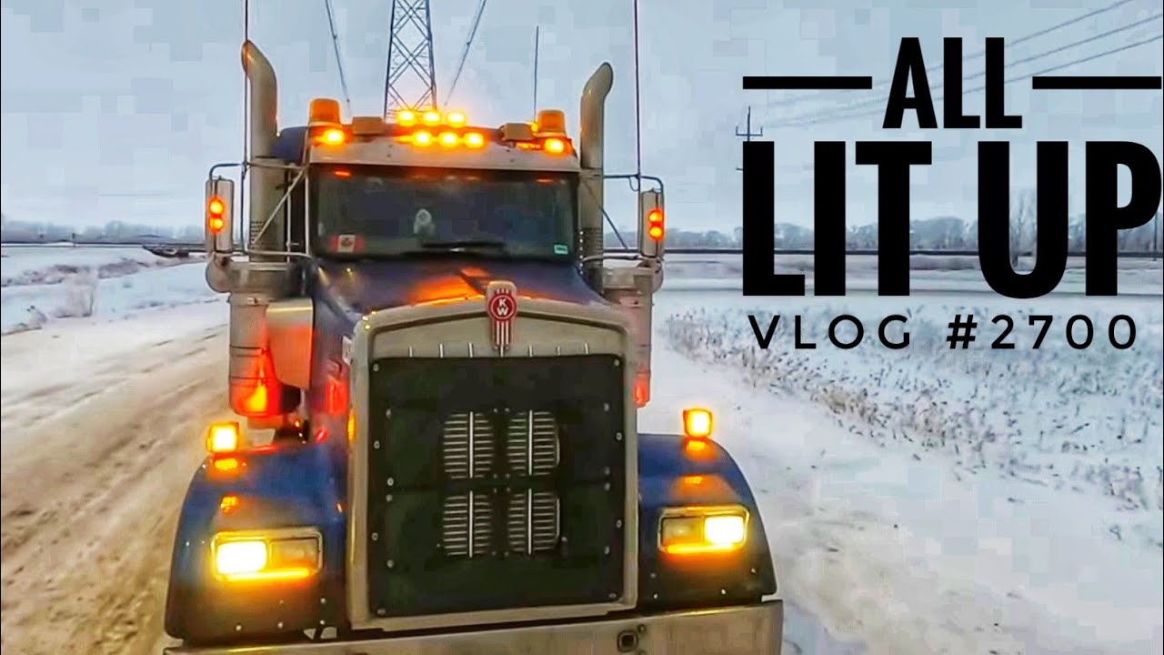 ALL LIT UP! | My Trucking Life | Vlog #2700