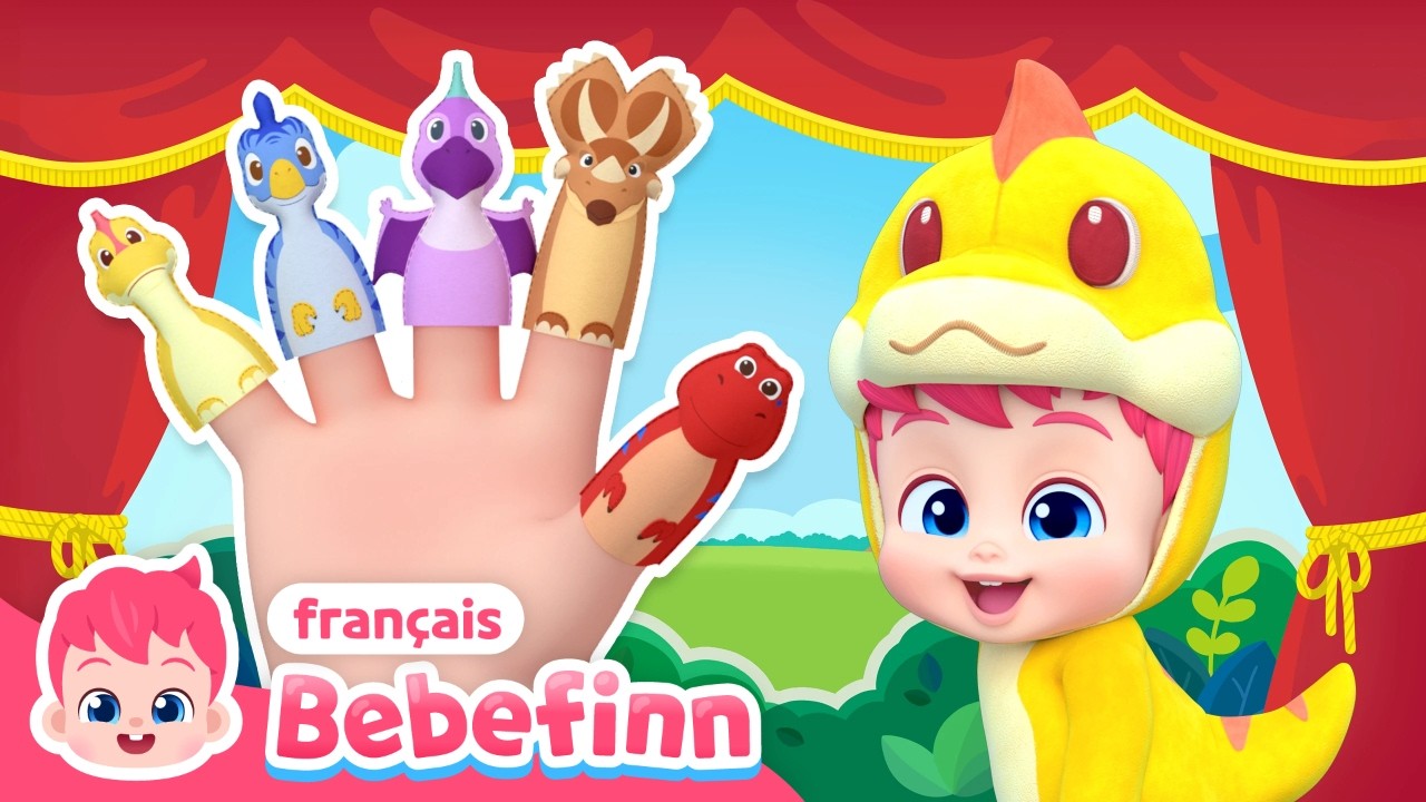 La Famille Dino Doigts 🦖 | Bebefinn en français 👶 Chansons pour Enfants