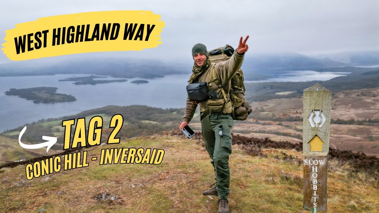 West Highland Way Solo Hike Day 2 (Conic Hill - Iversnaid)