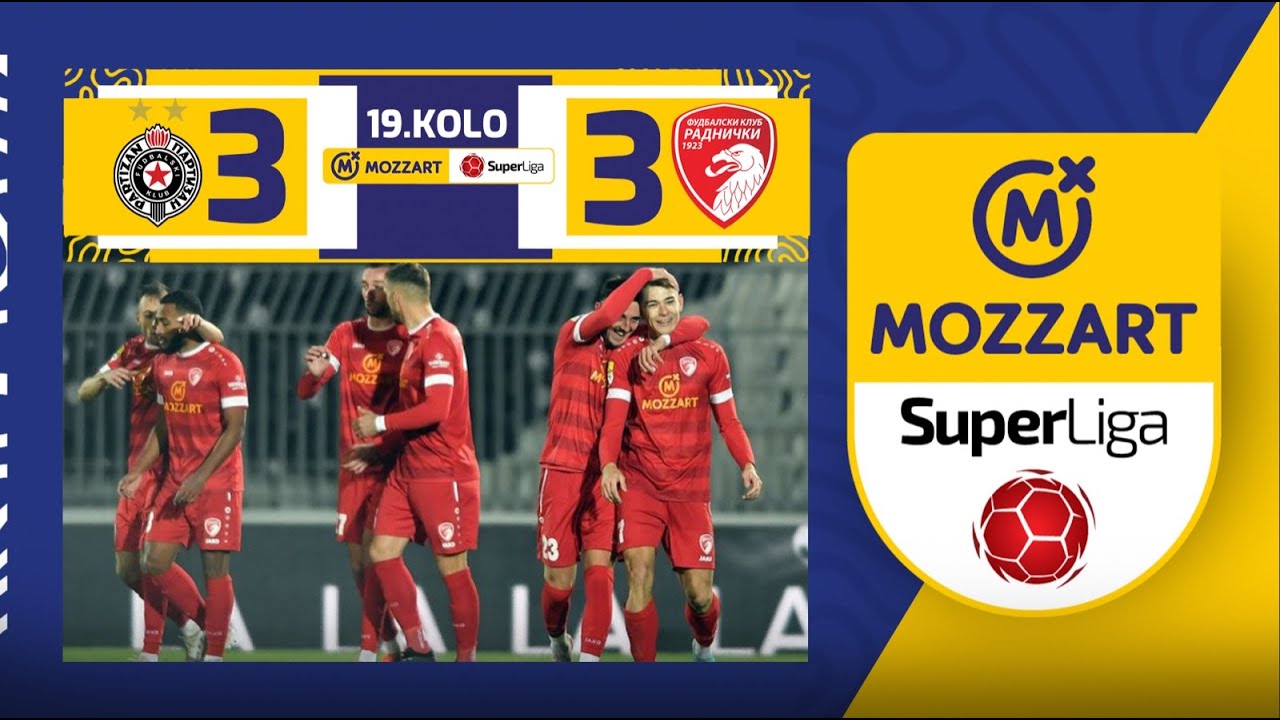 Mozzart Bet Super liga 2023/24 - 19.Kolo: PARTIZAN – RADNIČKI 1923 3:3 (2:2)