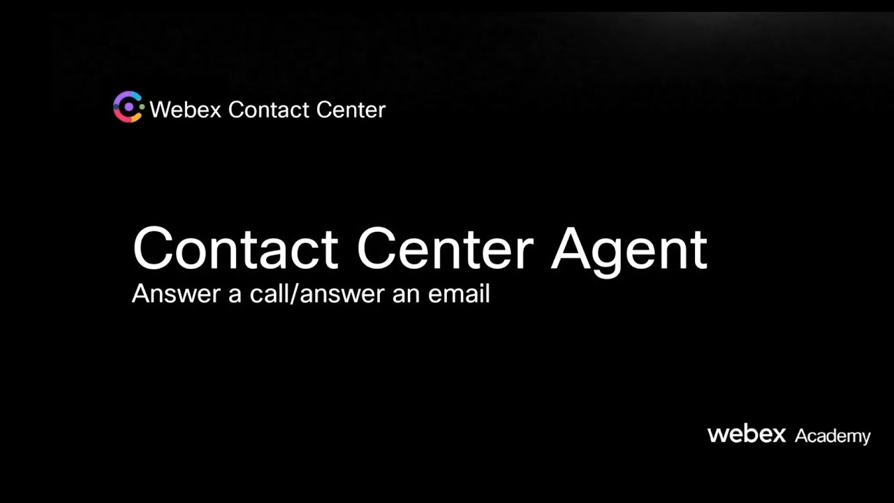 Webex Contact Center - Agent Answer