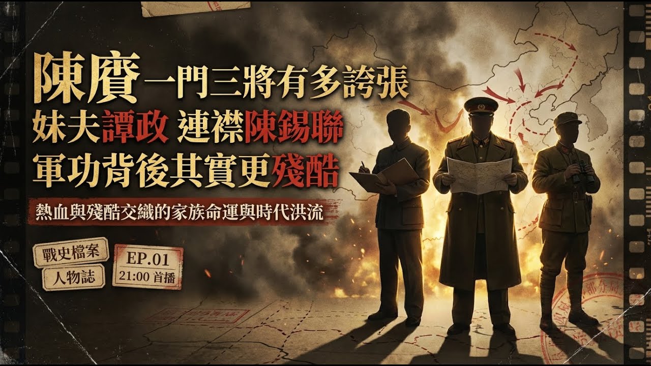 陳賡「一門三將」有多誇張？妹夫譚政、連襟陳錫聯：軍功背後其實更殘酷 #陳賡 #譚政 #陳錫聯 #歷史人物 #ChinaHistory
