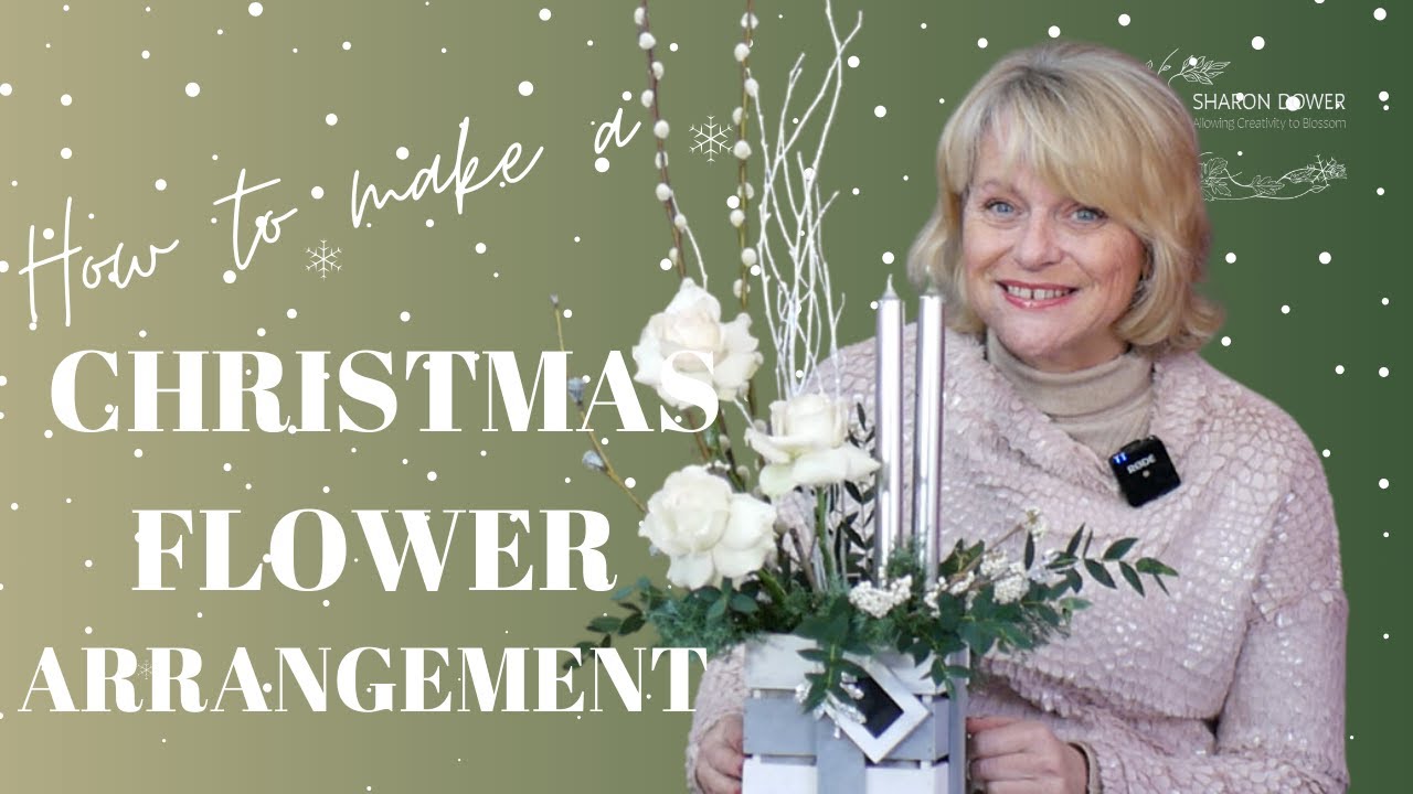 How to make a Simple Christmas Flower Arrangement