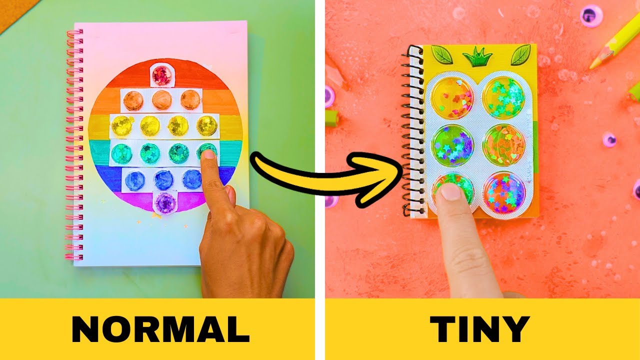 MY SCHOOL SUPPLIES ARE FIDGETS ✨ DIY Tiny Squishies and Stationery ✍️😍