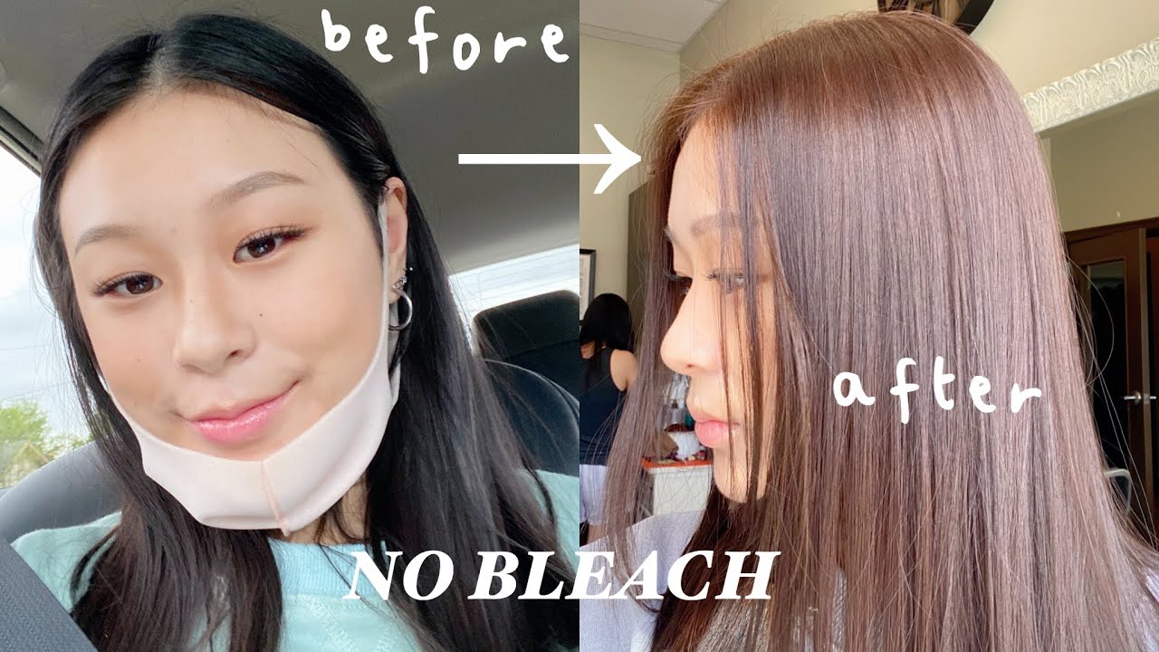 quarantings: dyeing my virgin black hair ➜ light brown | NO BLEACH