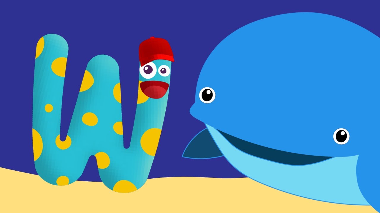 Learn the Alphabet Animals - Letter W - WHALE