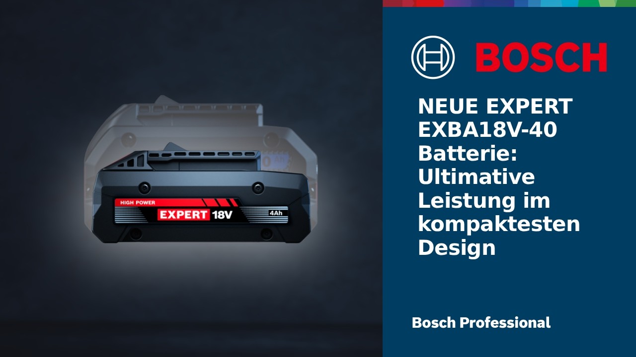 NEUE EXPERT-EXBA18V-40 Batterie: Ultimative Leistung im kompaktesten Design