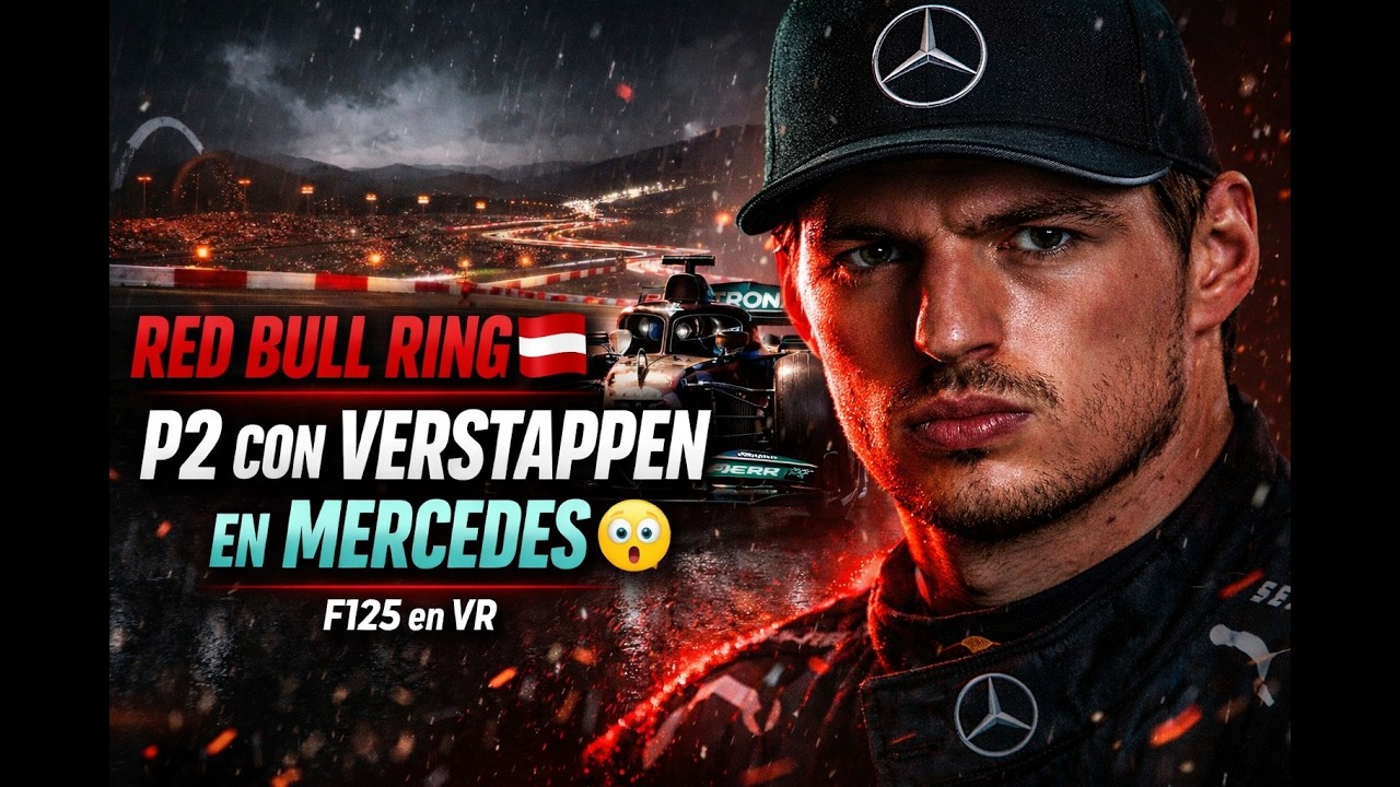 P2 en AUSTRIA 🇦🇹 con VERSTAPPEN en MERCEDES 😳 | Red Bull Ring ONBOARD POV | F125 en VR