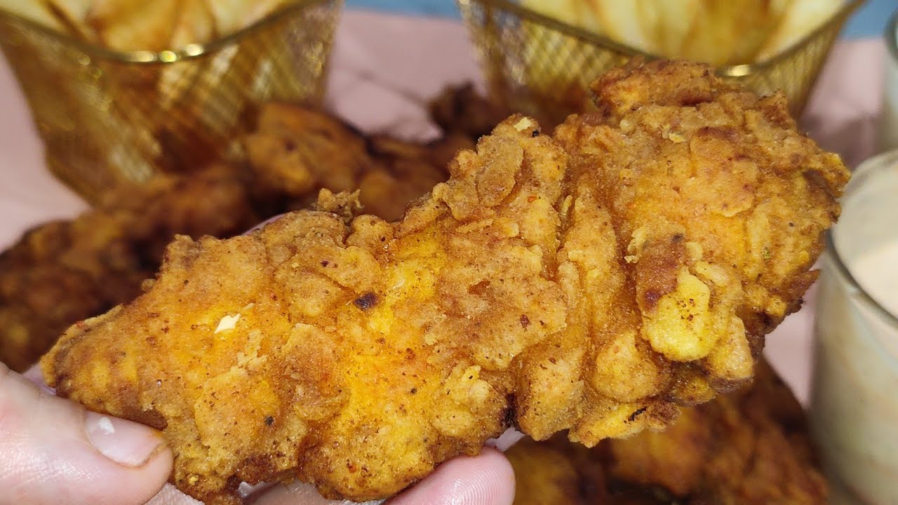 أكل المطاعم في المنزل 🤩بولي باني بأبسط و أسرع وأسهل طريقة 🍗  escalope pané 