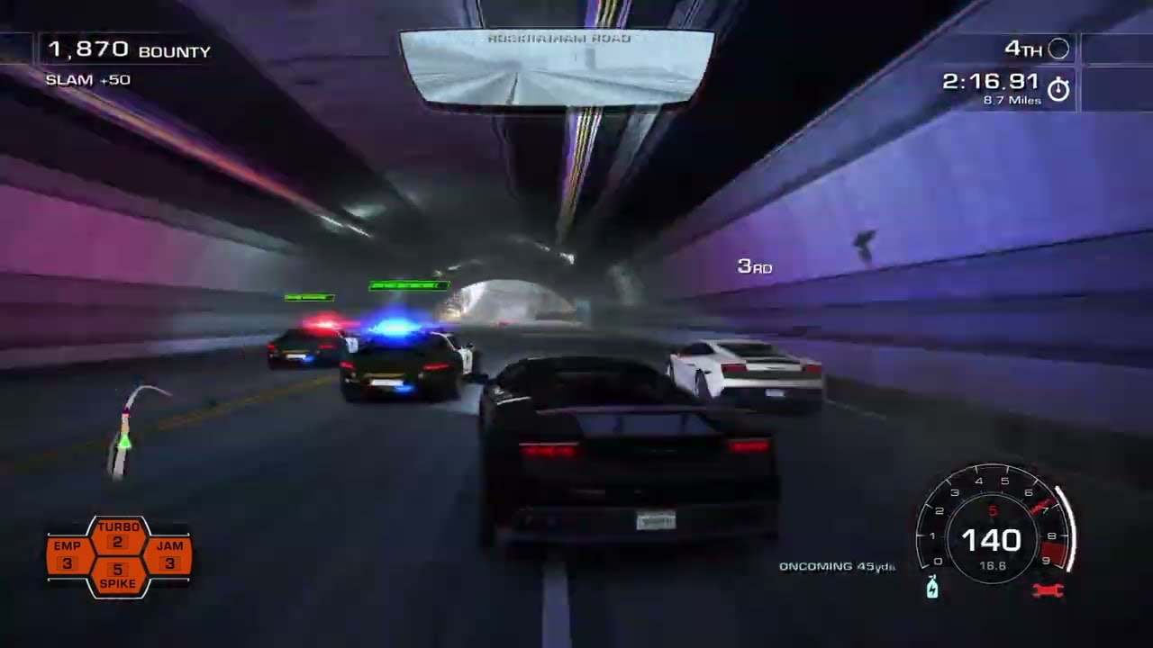 Nfs hot pursuit pushing a  lamborghini gallardo too the limit #nfshotpursuit #lamborghinni 
