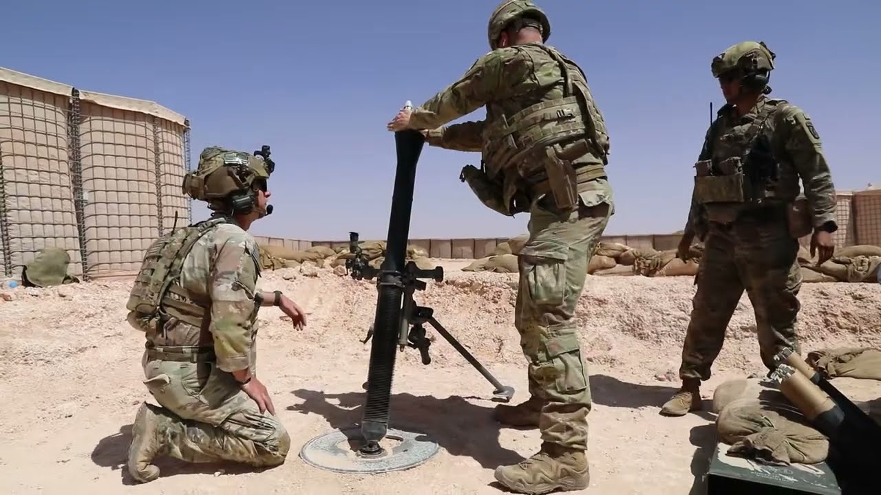 Firing the M120 Mortar &ndash; U S  Army Indirect Fire Support Training