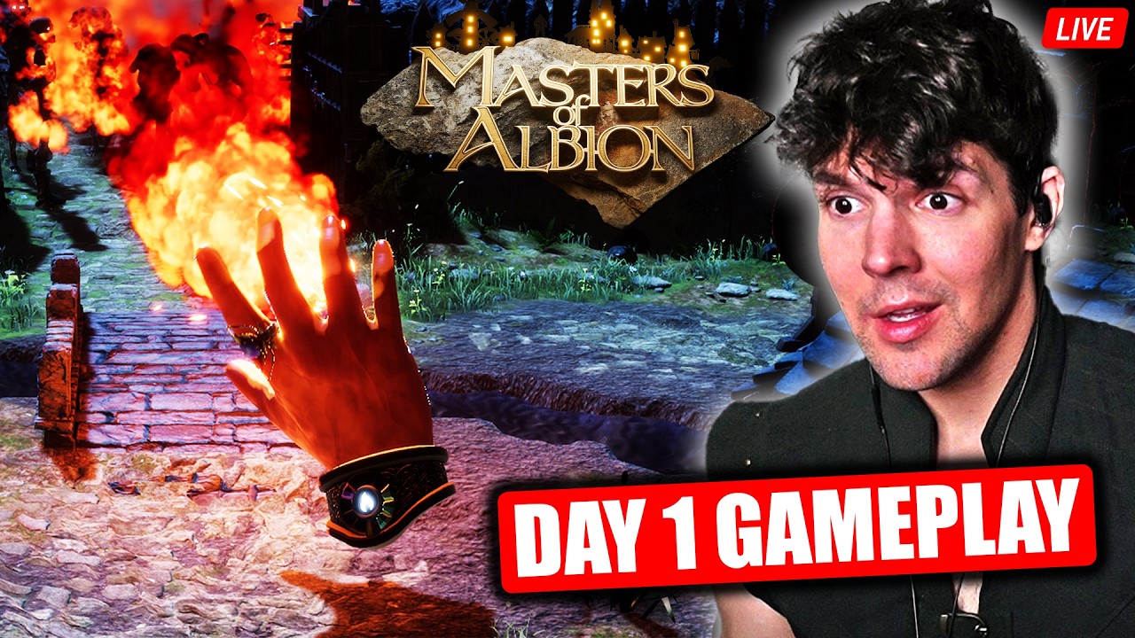 MASTERS OF ALBION - Day 1 Gameplay! (New God Game)