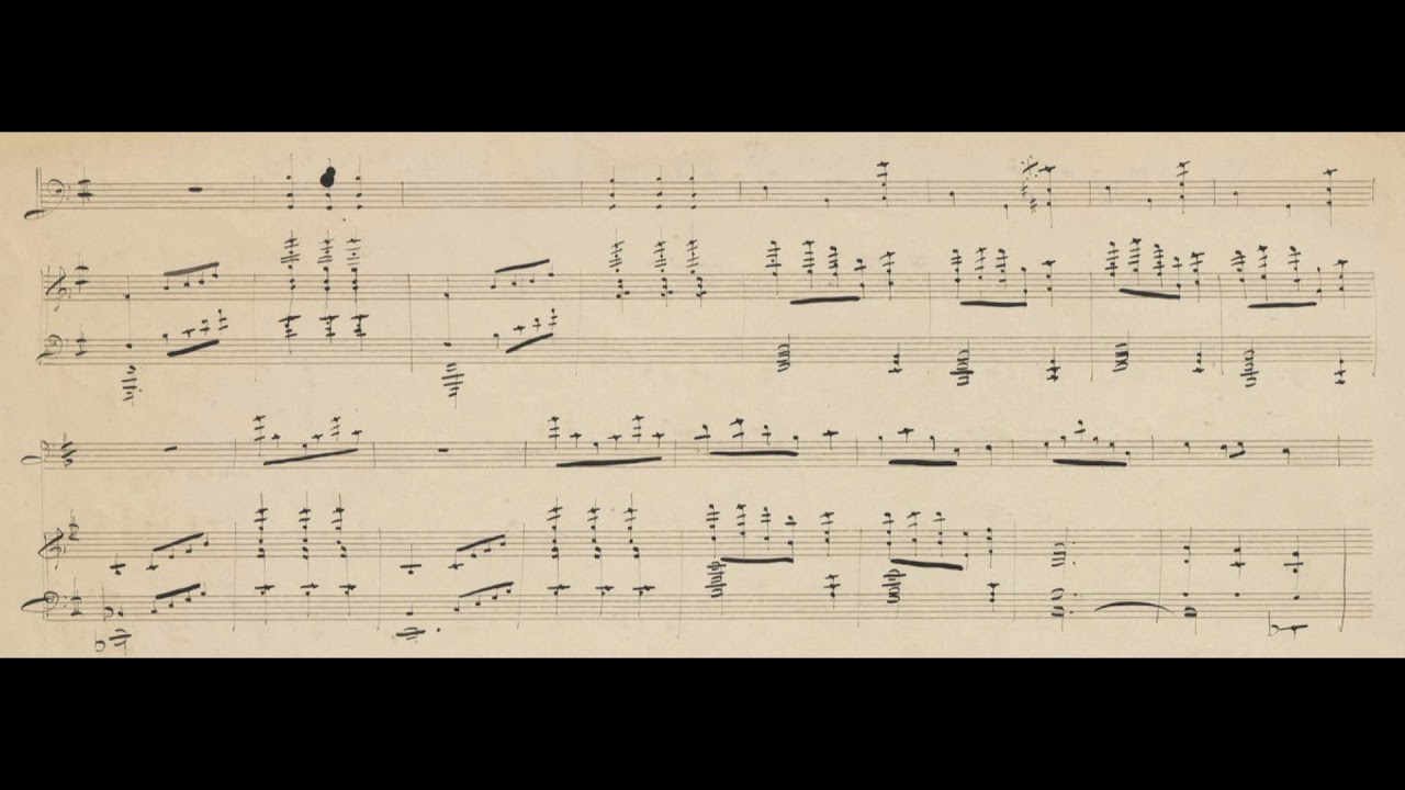 Claude Debussy - Nocturne et Scherzo for 'Cello and Piano (1882) [Score-Video]