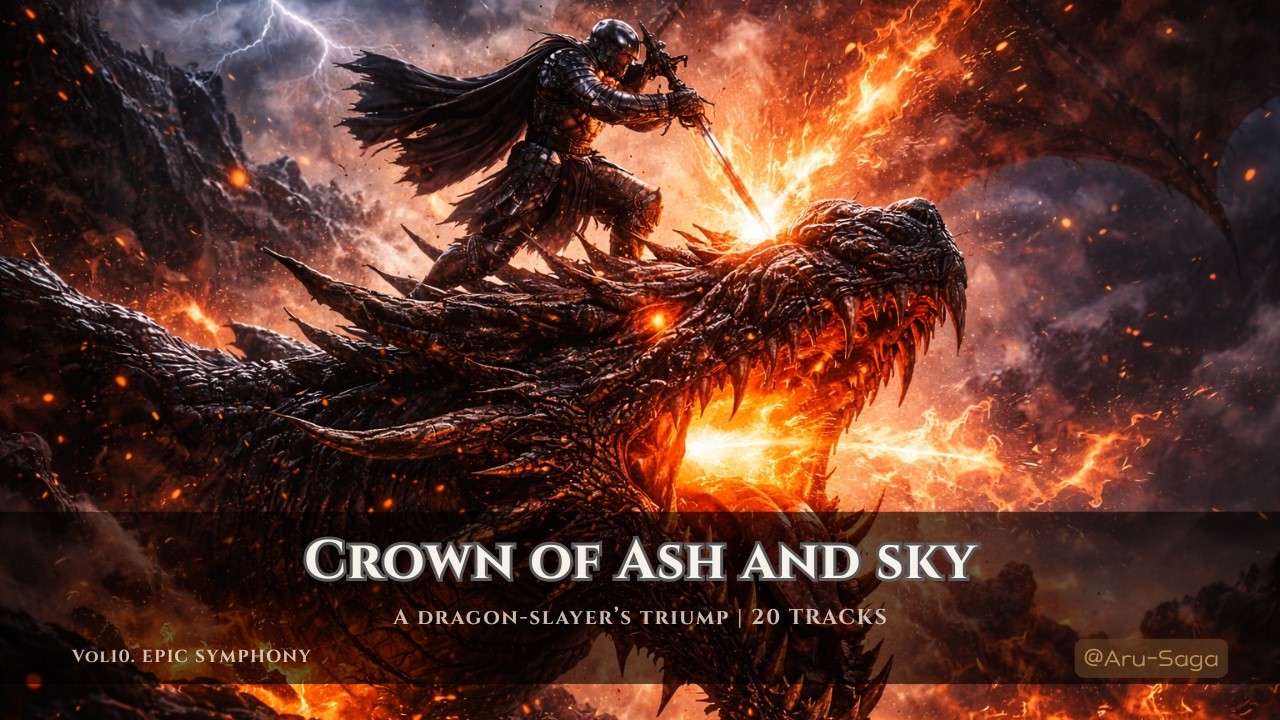 𝒑𝒍𝒂𝒚𝒍𝒊𝒔𝒕 CROWN OF ASH AND SKY | Epic Dragon-Slayer Symphony (20 Tracks)
