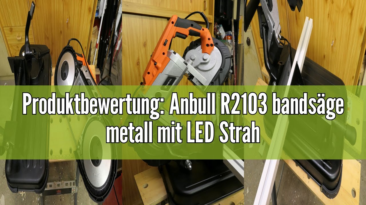 Produktbewertung: Anbull R2103 bands&auml;ge metall mit LED Strahler,Elektrisch Metallbands&auml;ge 1100W / 23