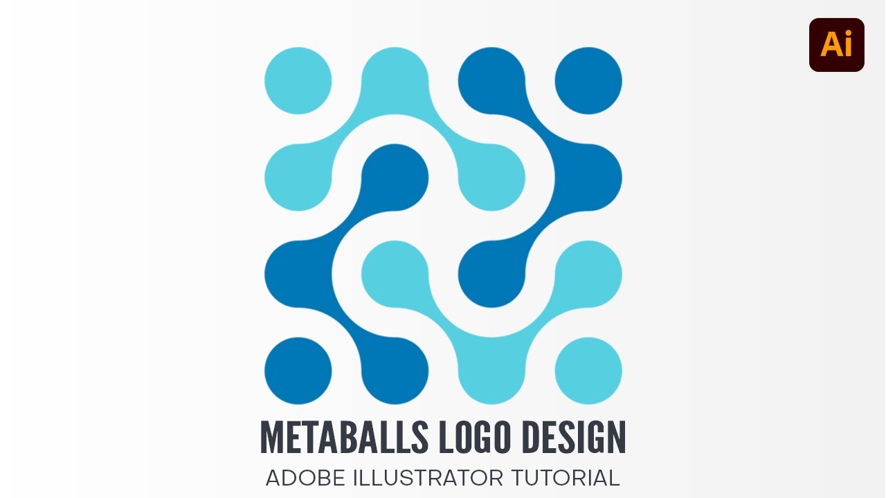 Metaballs Logo design | adobe illustrator tutorial