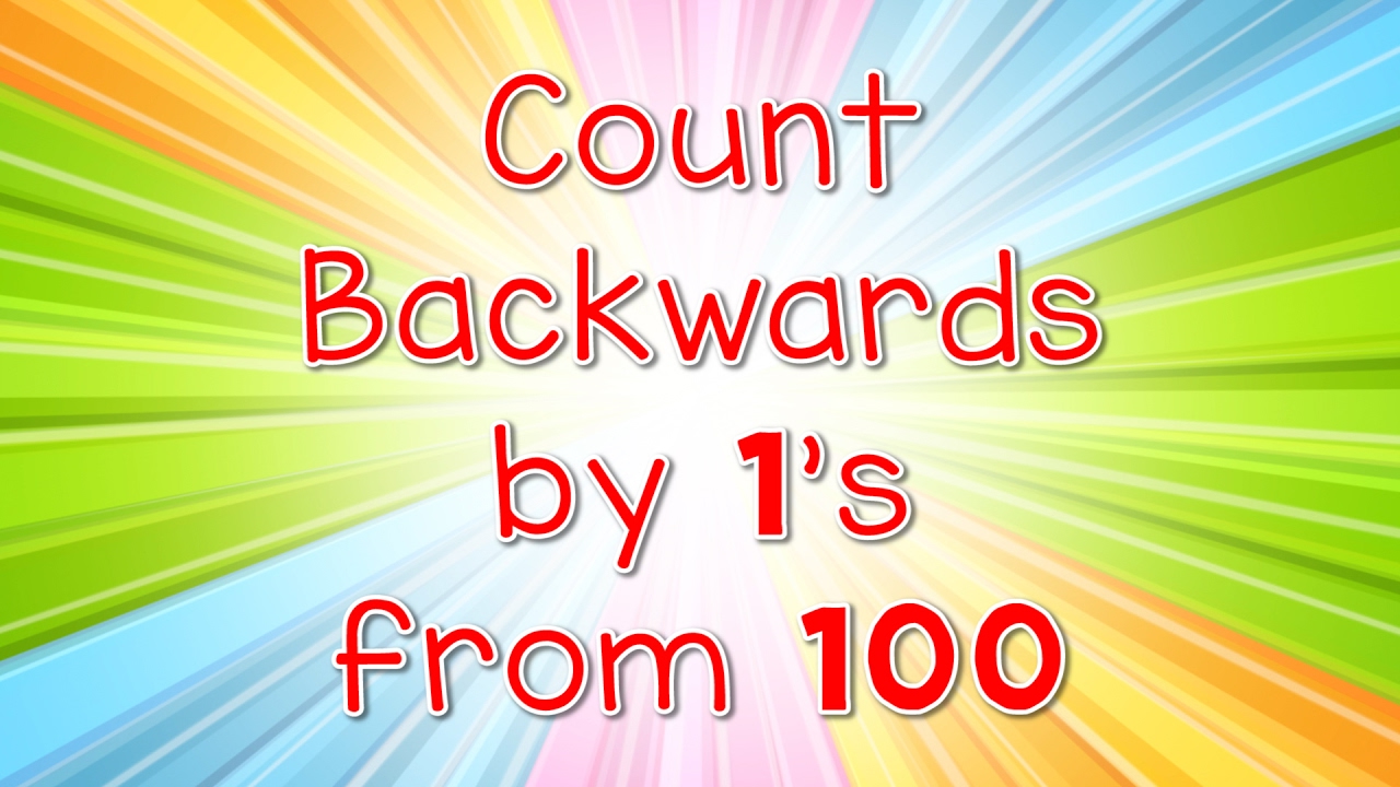 Count Backwards By 1s From 100 | Jack Hartmann