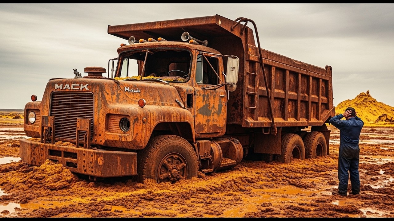 The Sulfur Beast: 1975 Mack R-Series Construction Orange Restoration
