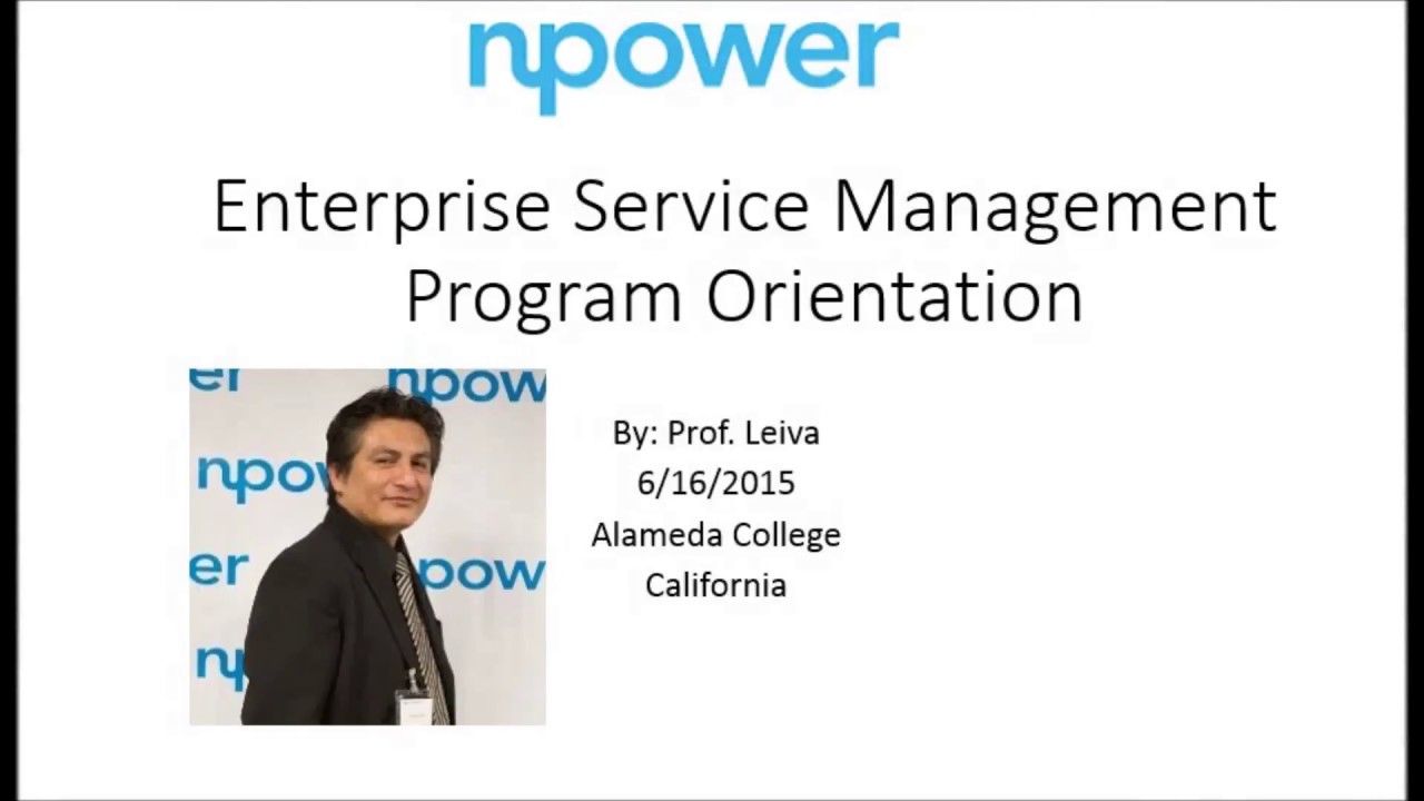 Npower California ESM Orientation June 16 2017