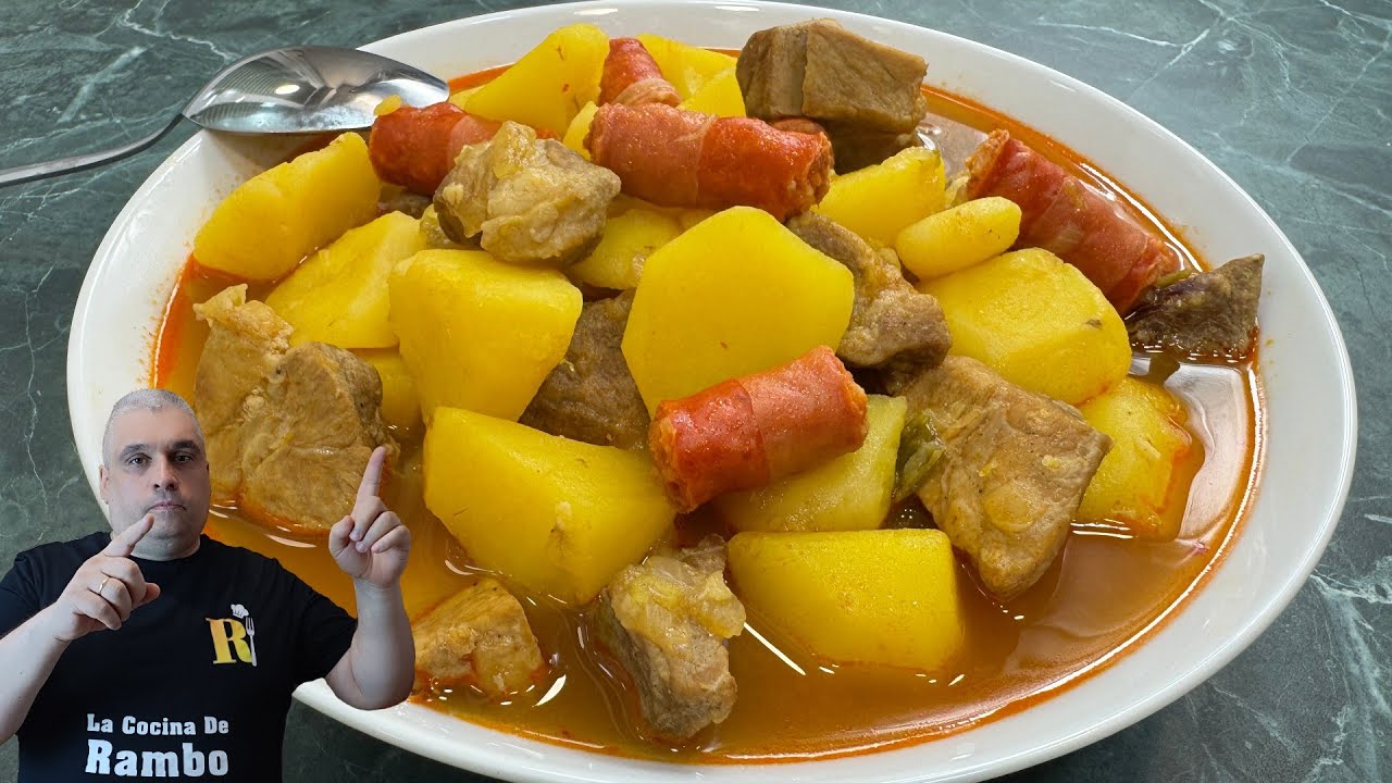 Patatas Guisadas con Carne Fácil y Riquísimo 😍 ¡Te encantará!