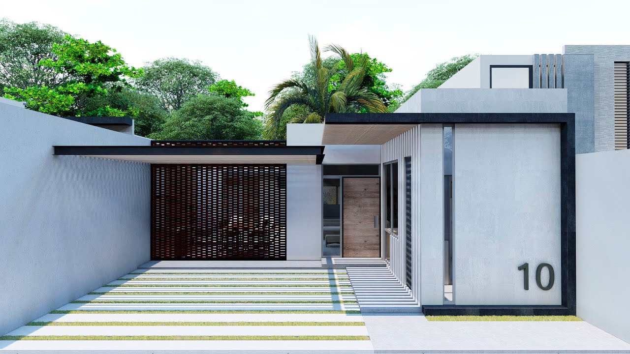 Casa 10x20m con alberca 2 habitaciones 1 nivel