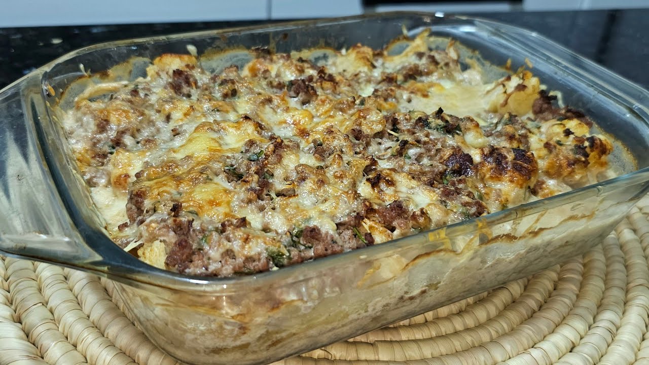 غراتان شوفلور تحفة 👌 بدون بيض ولا طماطم 🍅  وبدون بيشاميل