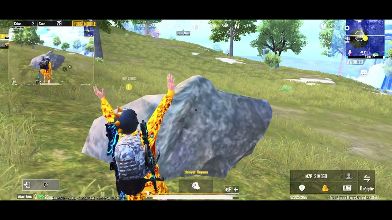 MZP SIMEGO yla aynı maça denk gelip ama karşīlaşamadan ölmek @simegopubg1 #simego # keşfet #pubgtr