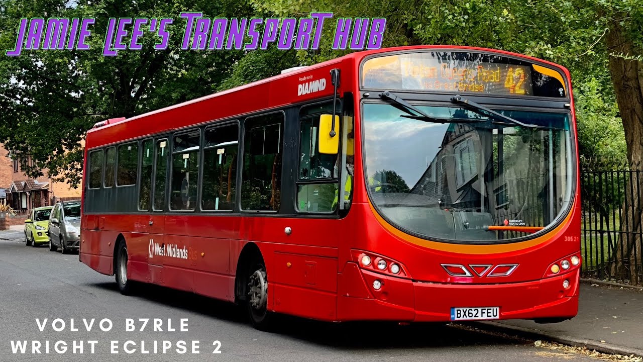 Diamond buses Volvo B7RLE Wright Eclipse 2 no 30525 on route 42