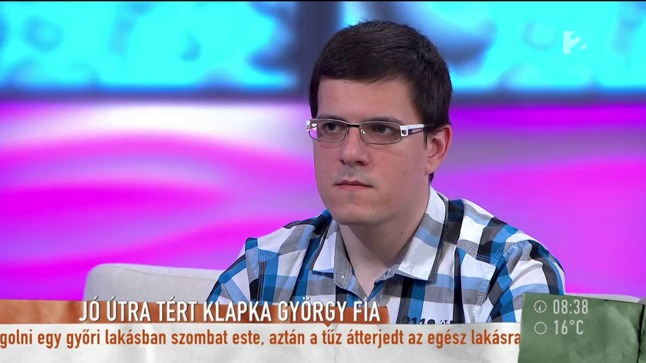 Klapkának fogalma sem volt arról, hogy fia drogfüggő - tv2.hu/mokka