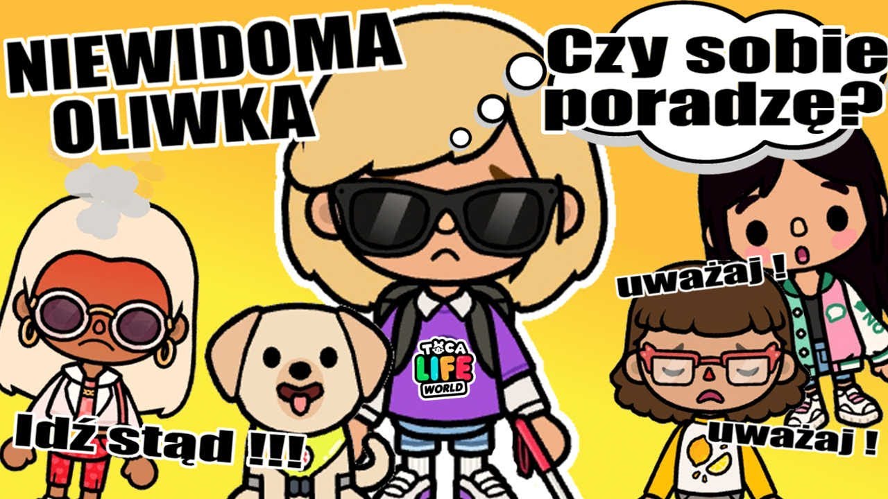 NIEWIDOMA OLIWKA IDZIE DO SZKOŁY 🥺 smutna historyjka Toca Boca