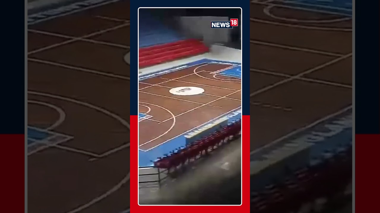 WATCH: CCTV Shows Earthquake Shaking Sports Complex In Cebu, 31 killed | BREAKING NEWS | N18S
