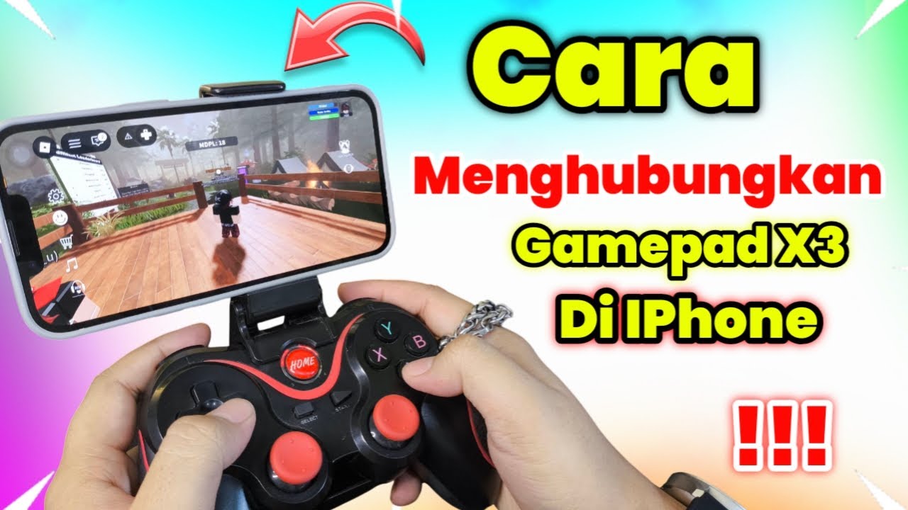 Cara Menyambungkan Gamepad X3 Ke iPhone | Tanpa Aplikasi Tambahan