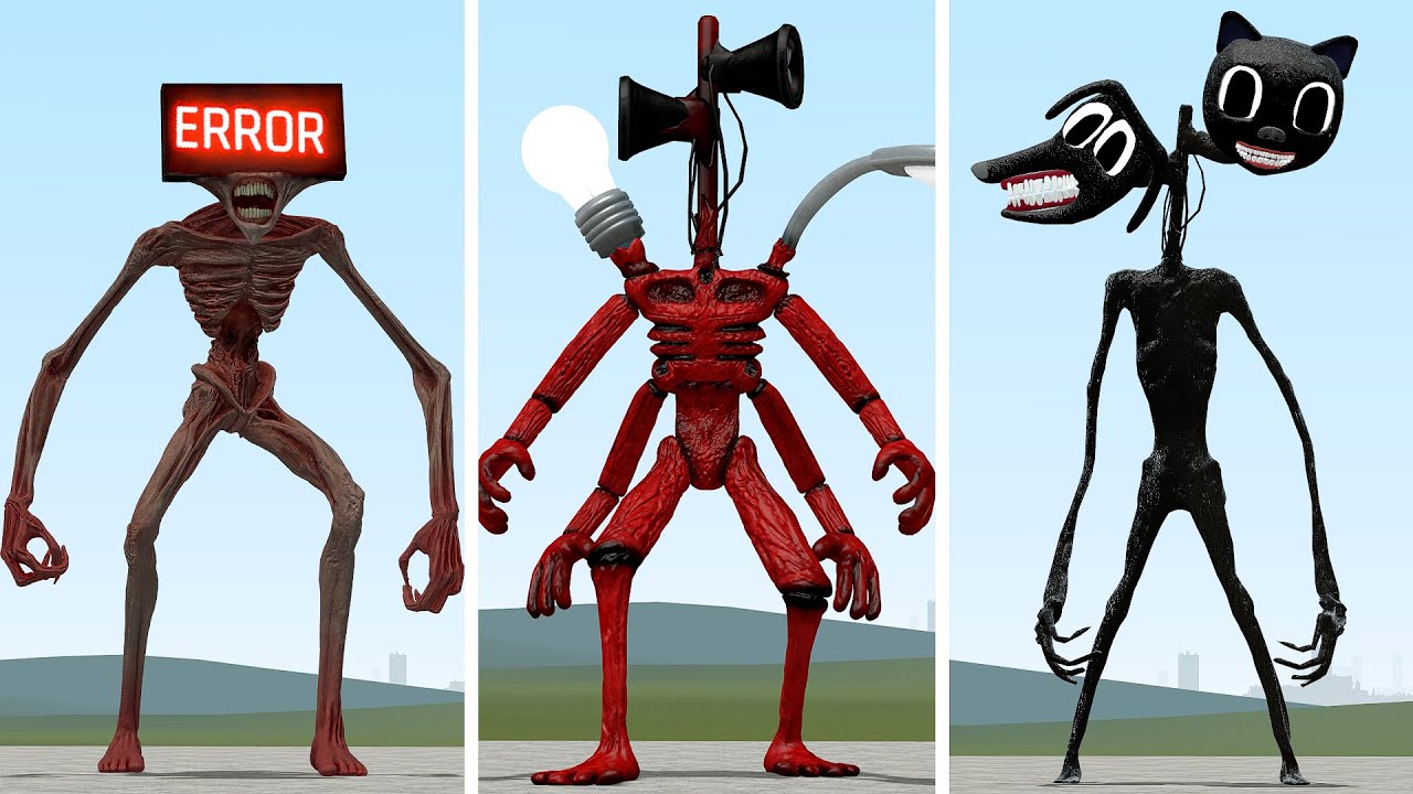 NEW ERROR SIREN HEAD VS CATDOG SIREN HEAD VS BOSS SIREN HEAD in Garry's Mod