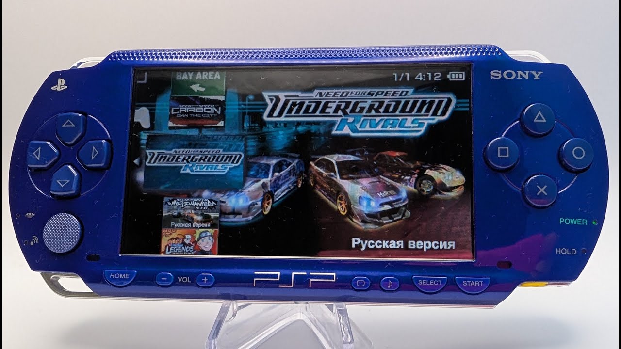 Sony PSP 1000 (Metallic Blue) №55 - Продано. Обзор лота (демонстрация работы)