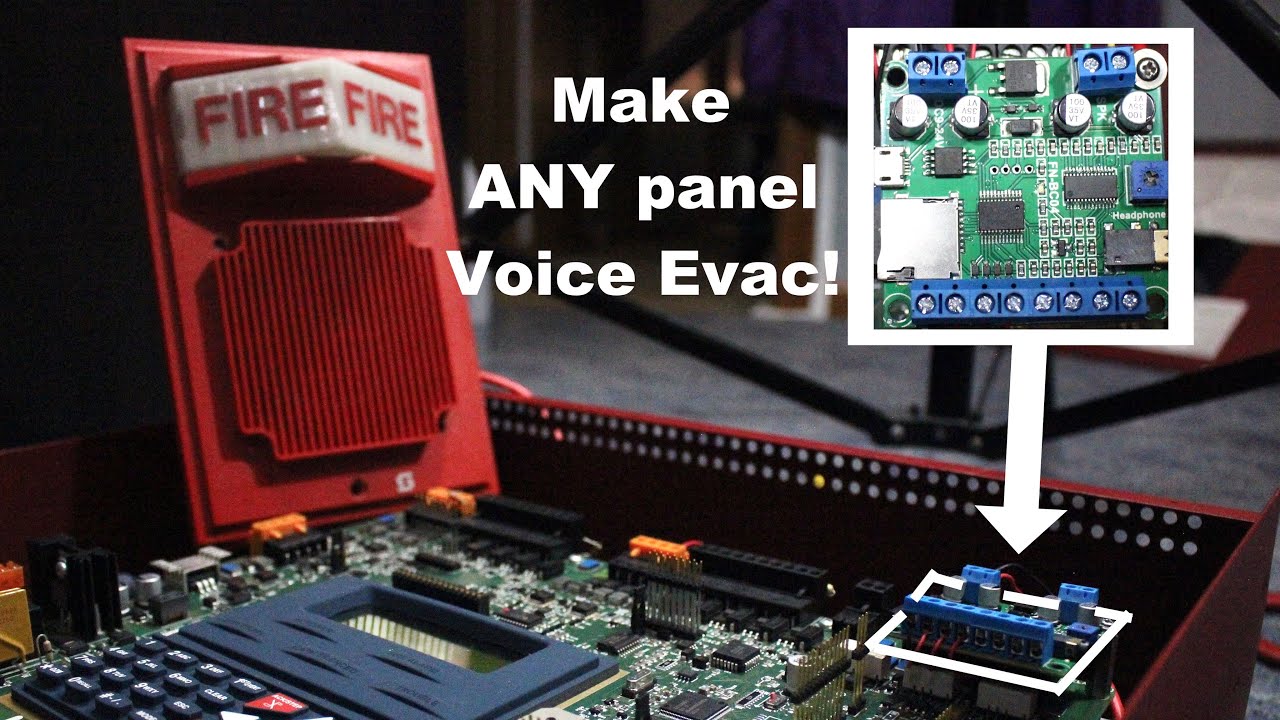 This board can make any Fire Alarm Panel ‘Voice Evacuation’!