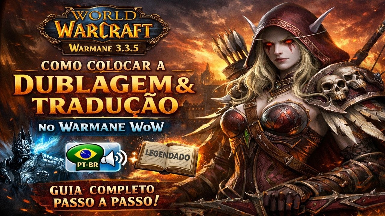 Como colocar Dublagem , tradução , traduzir o wow 3.3.5 server warmane peak tutors