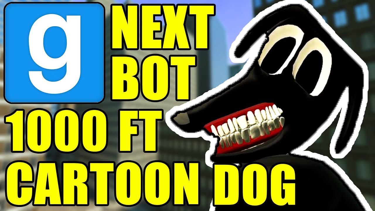 Garry's Mod Next Bot - VERY TALL CARTOON DOG!!! | Comedy Gaming
