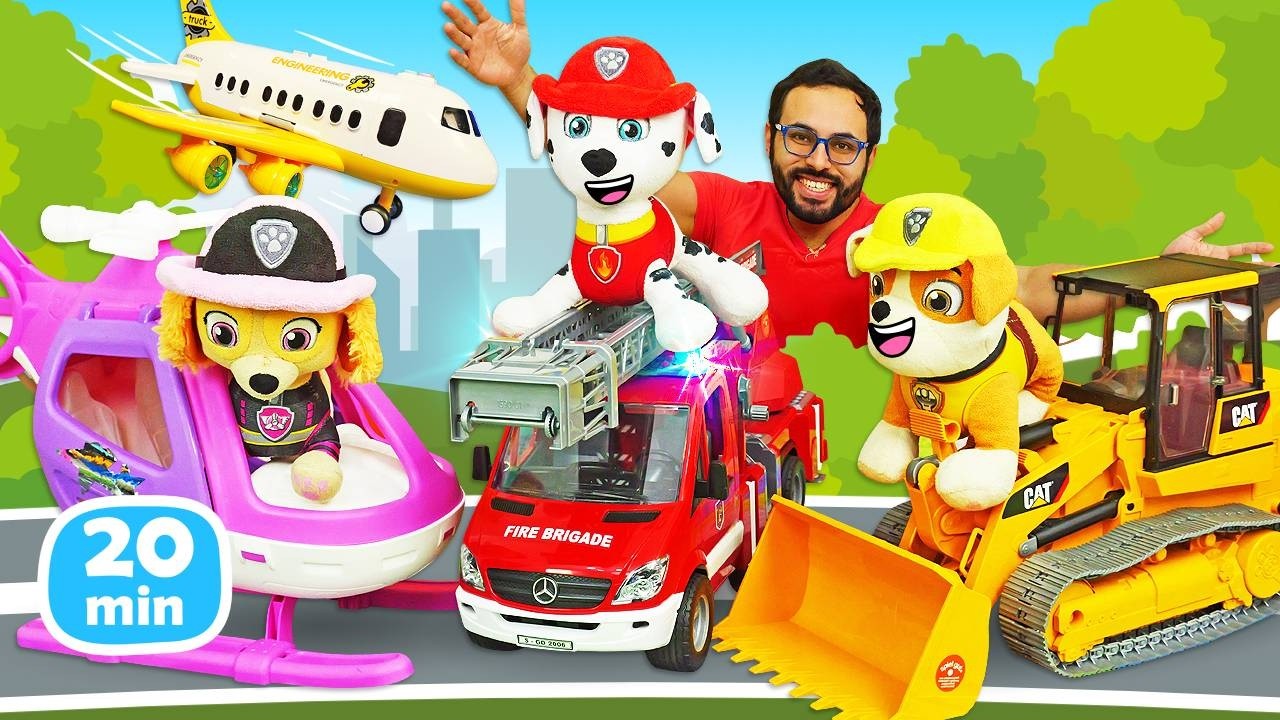 Las aventuras de los coches de juguete de los Paw Patrol