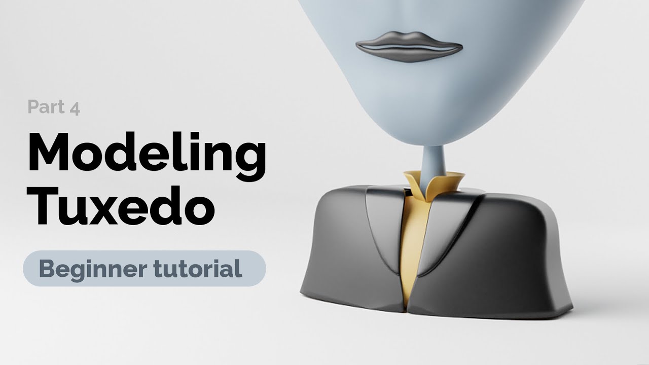 Modeling Tuxedo - Beginner Blender Tutorial | Create Your First NFT collection - part 4