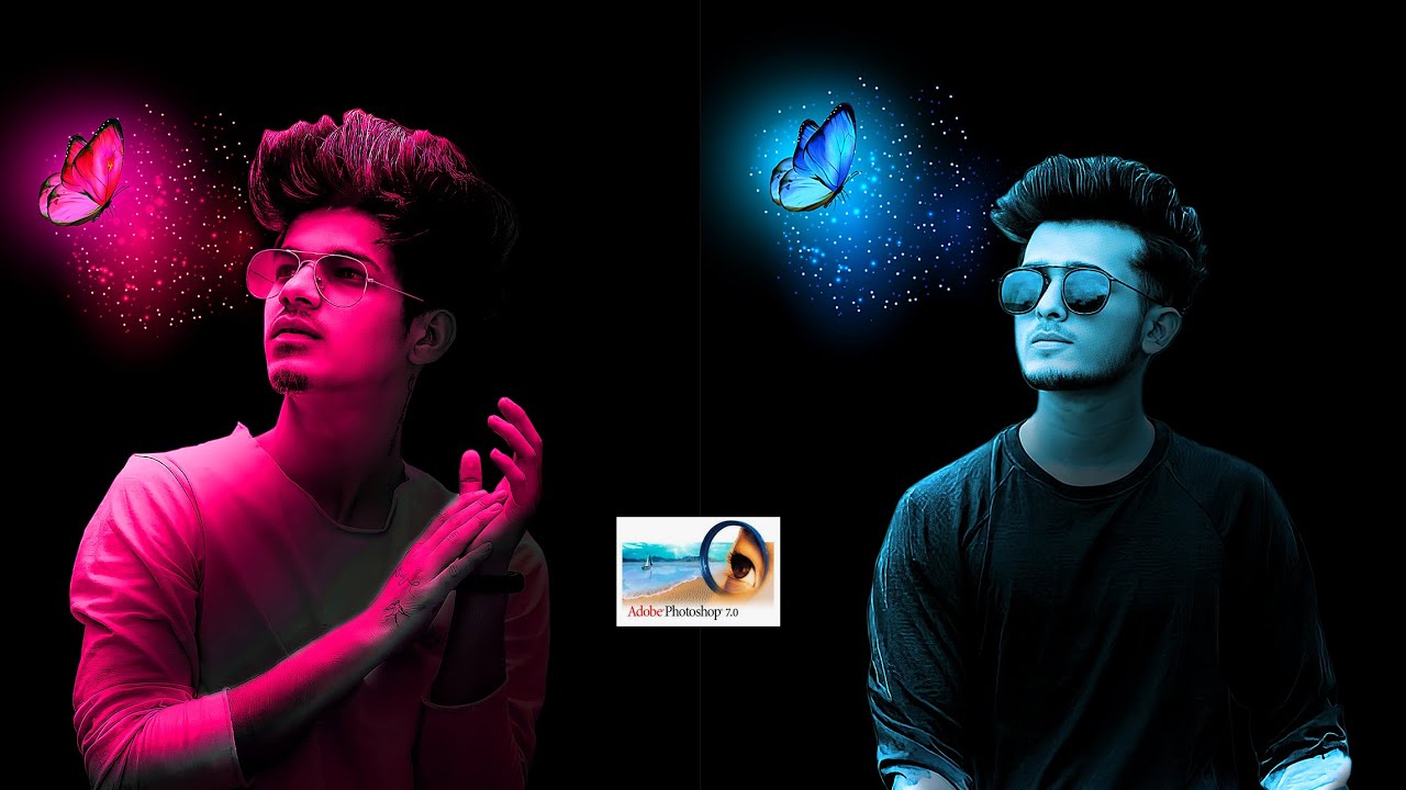 Dark Tone Glowing Butterfly Photo Editing  |  Photoshop Photo Editing 2022  | Photoshop Manipulation