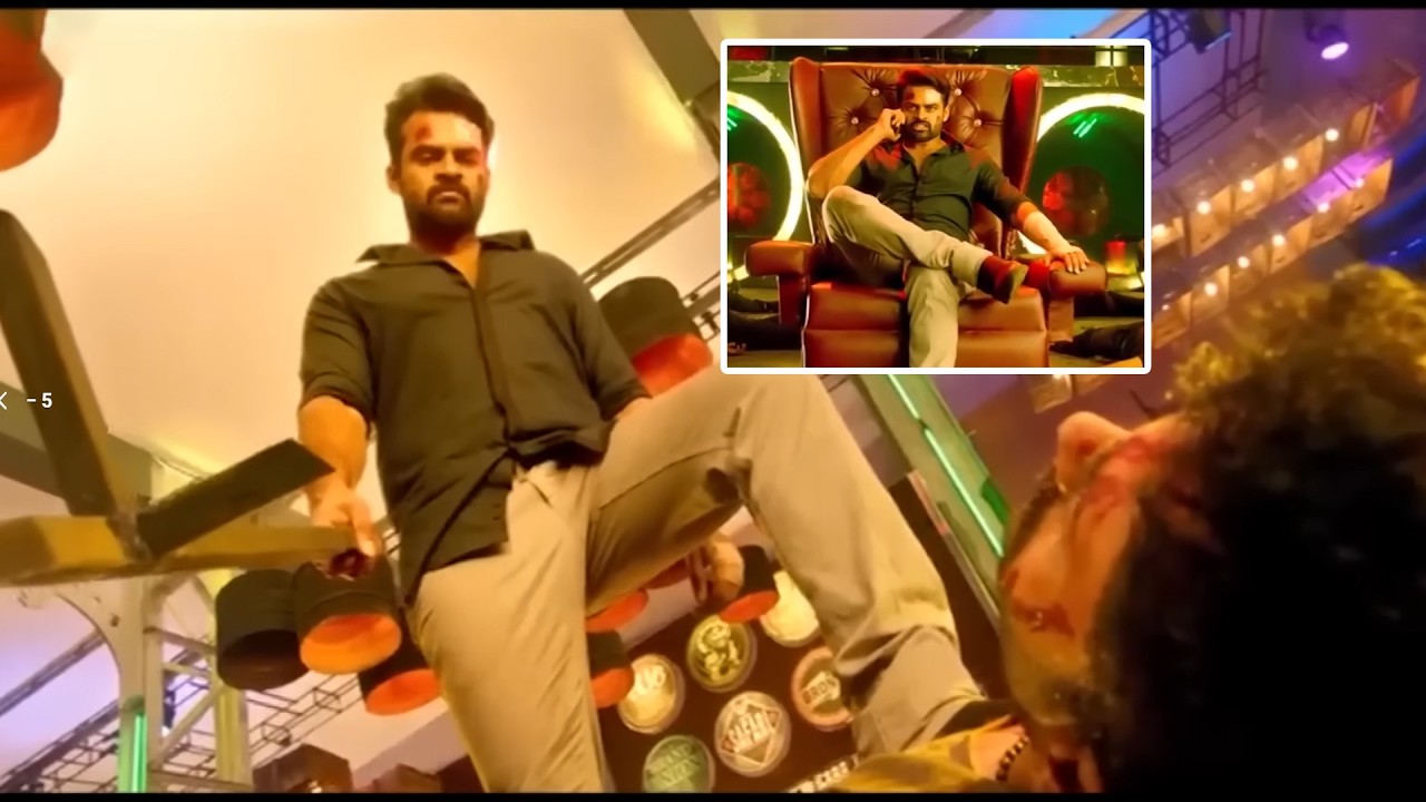Sai Dharam Tej Interesting Movie Ultimate Action Scene | Telugu Movie Scene | @TeluguVideoZ