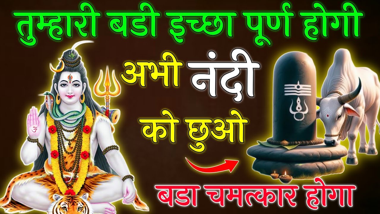 Mahadev Ji ka Sandesh 🌼🕉️ || तुम्हारी बडी इच्छा पूर्ण होगी इसी वक्त नंदी को छुओ बडा चमत्कार होगा || 
