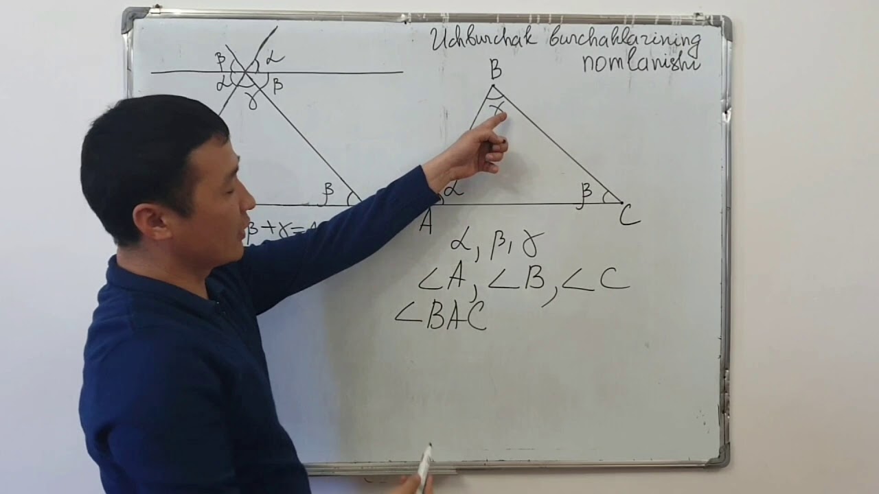 10. Uchburchak ichki va tashqi burchaklari
