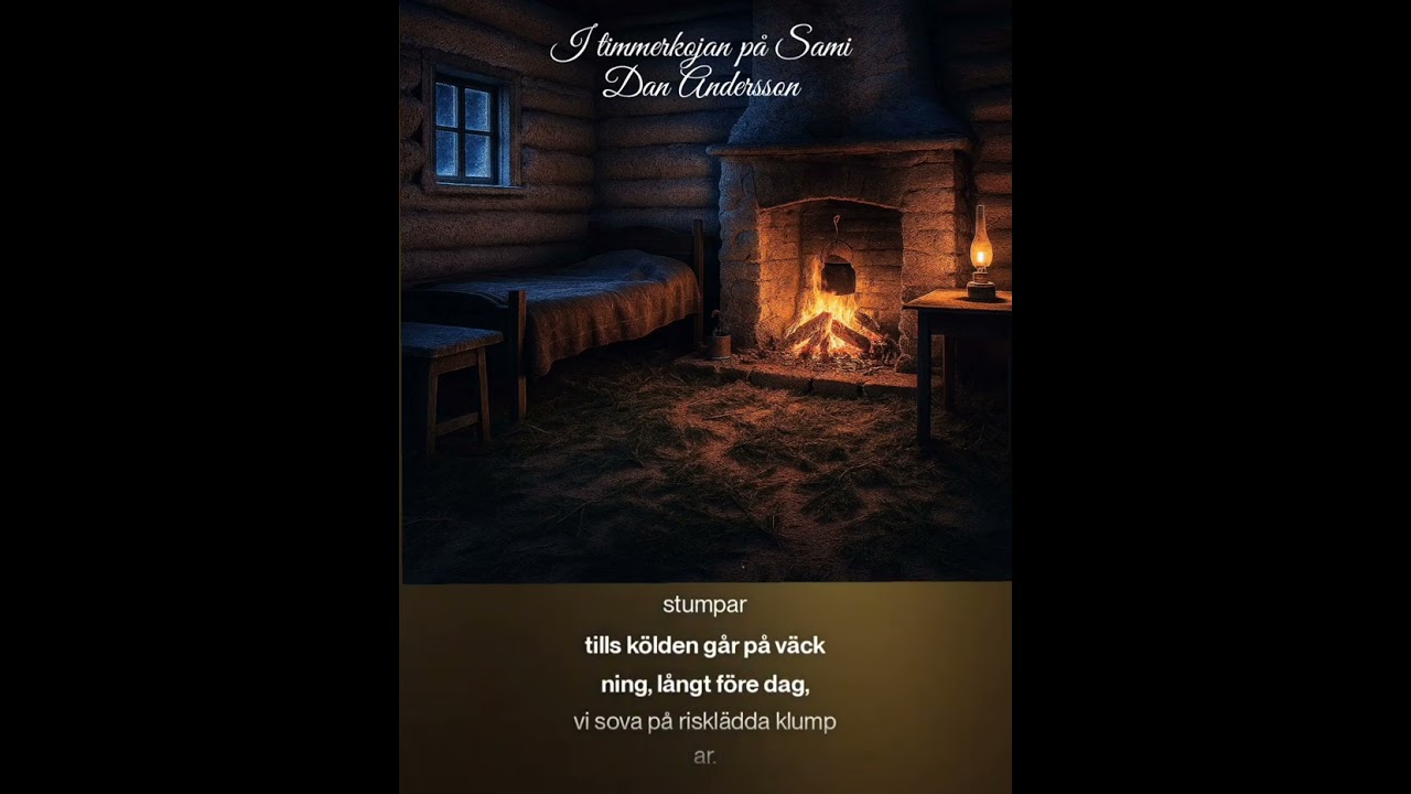 I timmerkojan på Sami. Text: Dan Andersson 