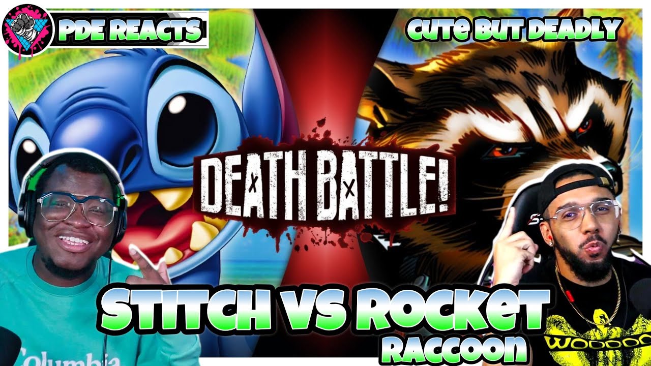 PDE Reacts | Stitch VS Rocket Raccoon (Disney VS Marvel) | DEATH BATTLE! (LIVE REACTION)